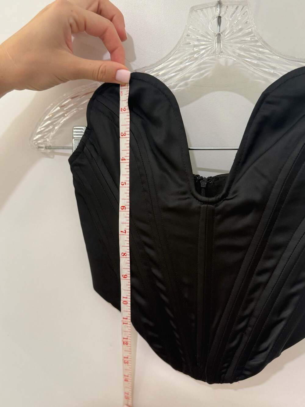 Heiress Beverly Hills Black Plunge Corset Top XXS - Picture 7 of 14